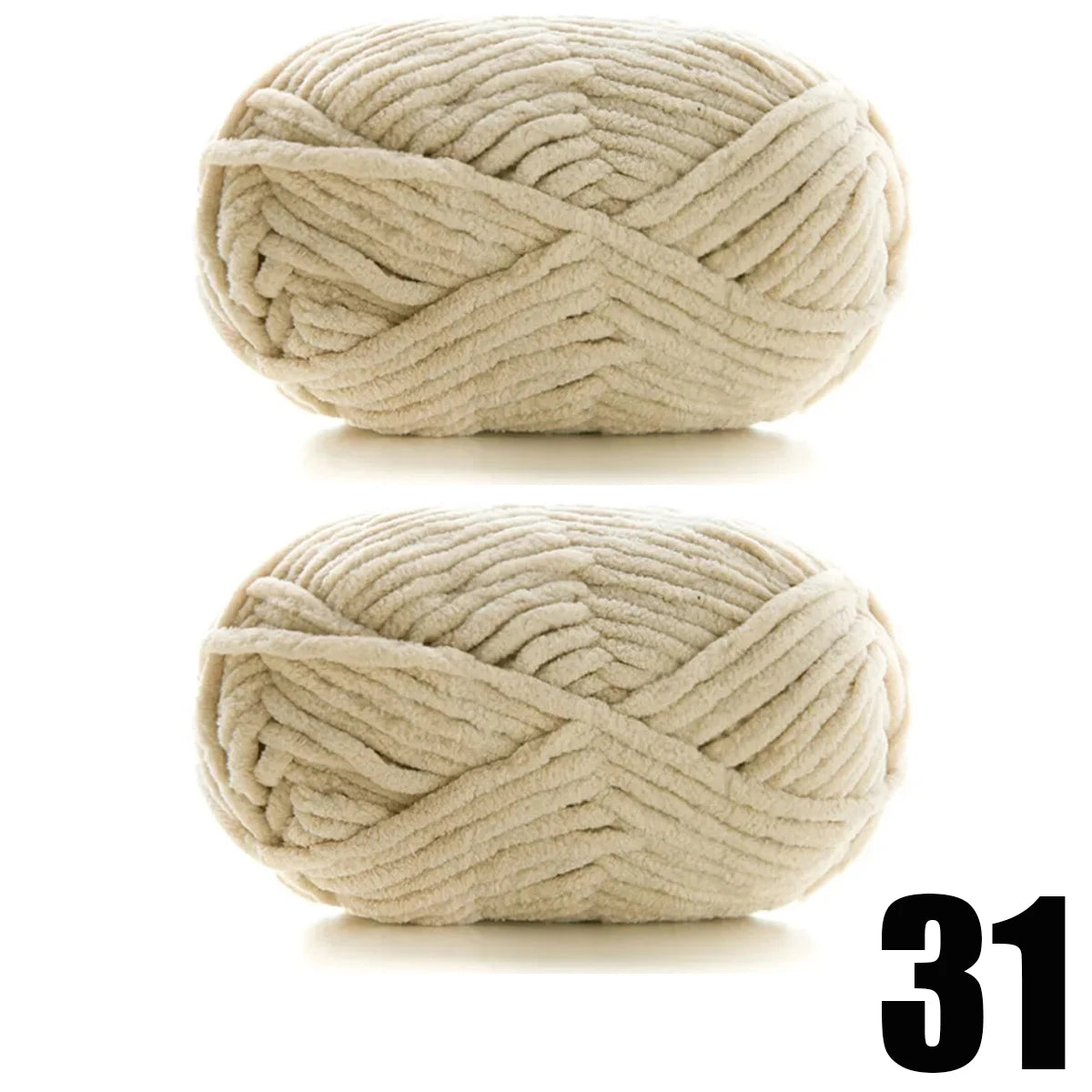 2pcs x 50g Thick Velvet Chenille Yarn for Knitting DIY