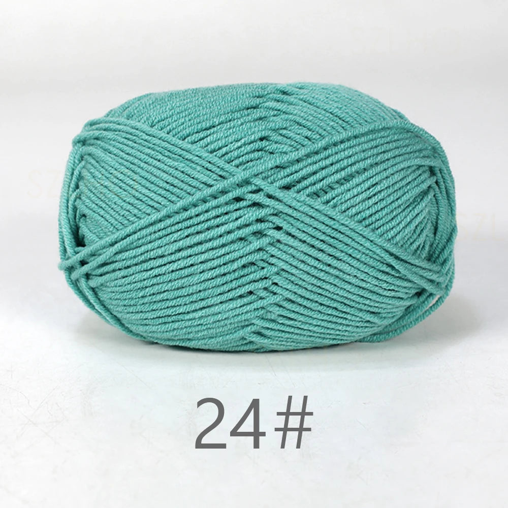 50g Soft Milk Cotton Yarn for Knitting & Crochet DIY