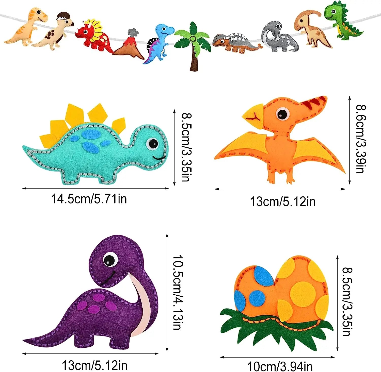 Woodland Animals DIY Felt Plush Sewing Kit for Kids