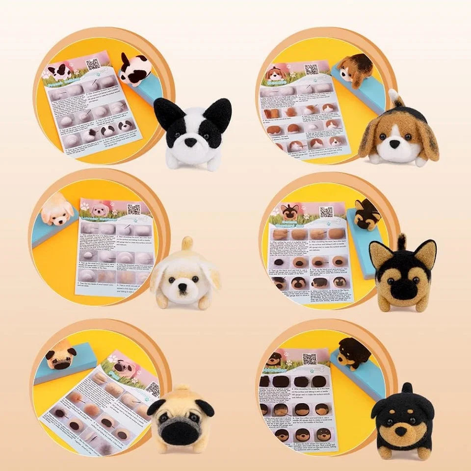 BUDDUR Dog Wool Felting Kit for DIY Doll Making