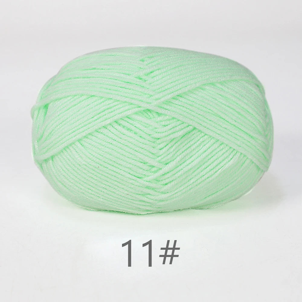 50g Soft Milk Cotton Yarn for Knitting & Crochet DIY