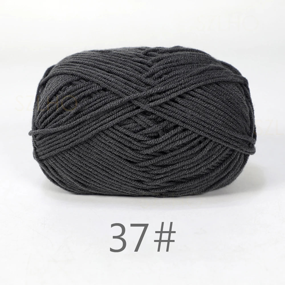 50g Soft Milk Cotton Yarn for Knitting & Crochet DIY