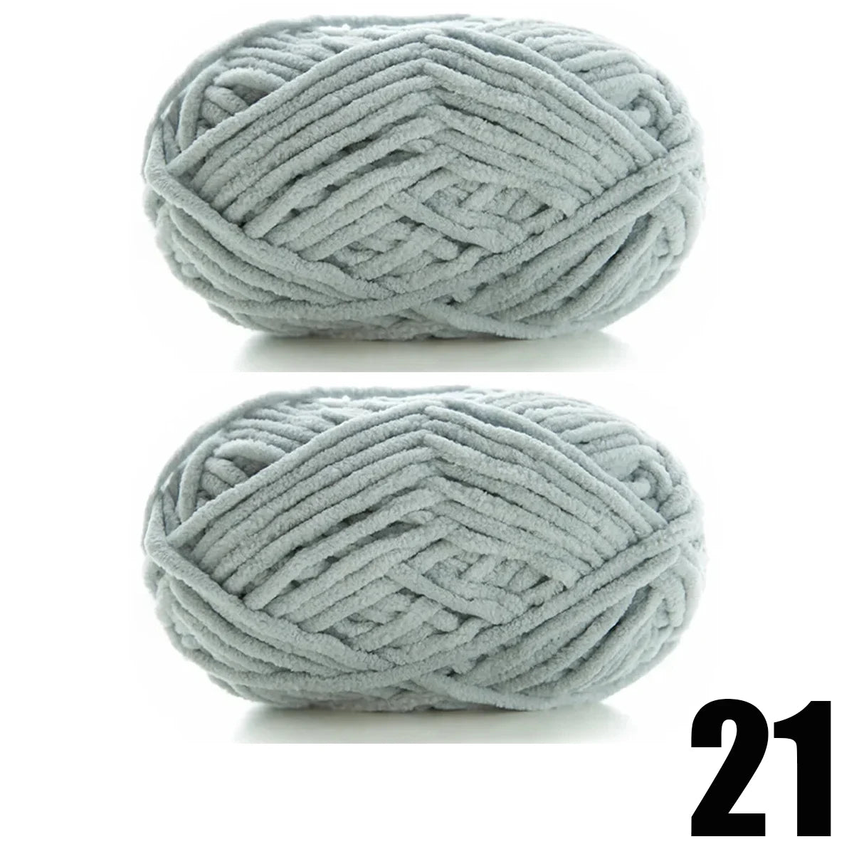 2pcs x 50g Thick Velvet Chenille Yarn for Knitting DIY