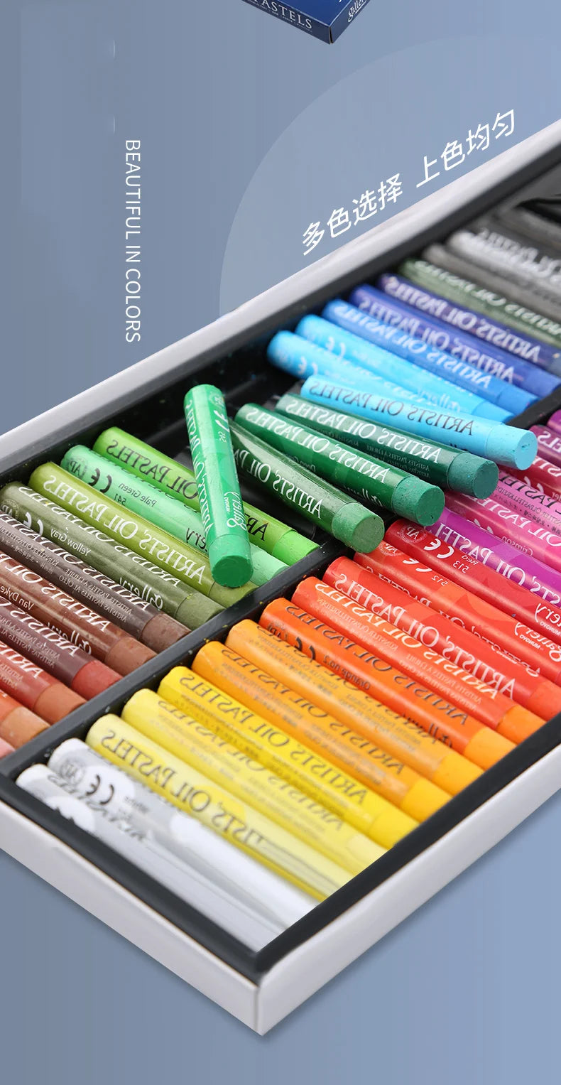 MUNGYO Oil Pastel Set – 12/25/50 Professional Non-Toxic Sticks