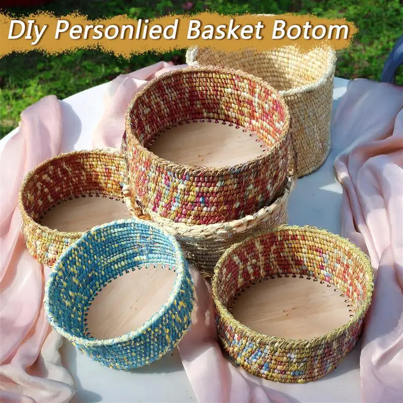 3pcs Crochet Basket Bases – Poplar Plywood DIY Craft Blanks