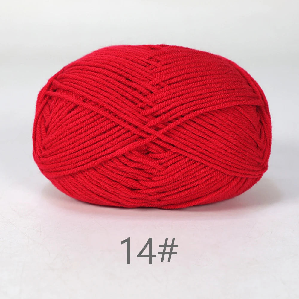 50g Soft Milk Cotton Yarn for Knitting & Crochet DIY