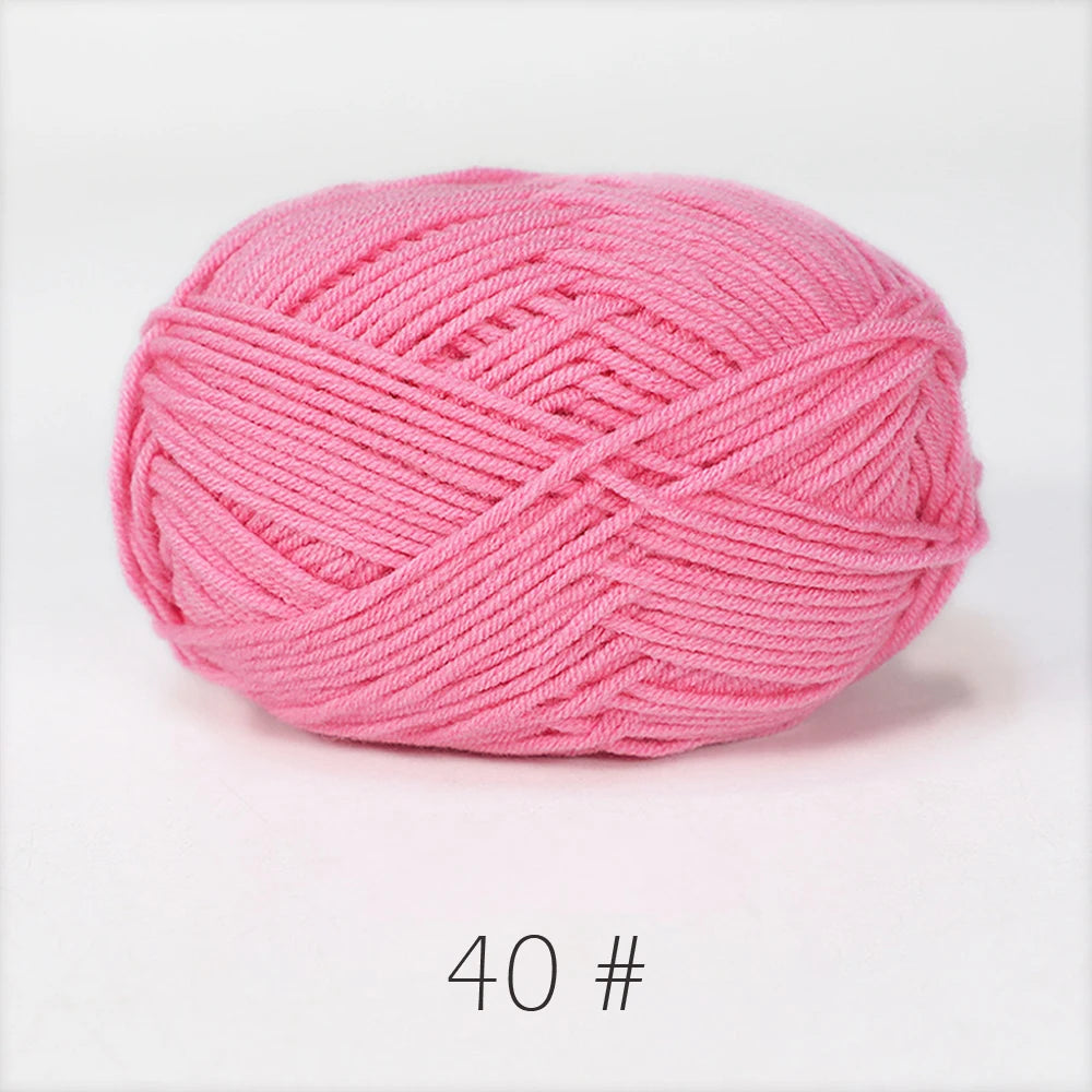 50g Soft Milk Cotton Yarn for Knitting & Crochet DIY