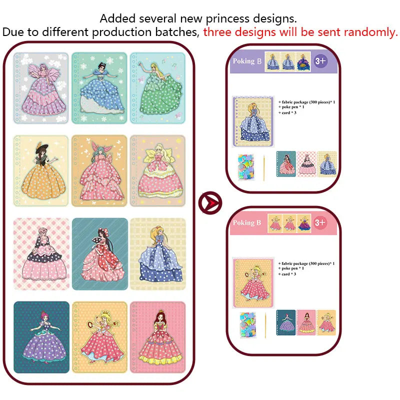 DIY Painting Sticker Craft Kit for Kids – Princess Theme