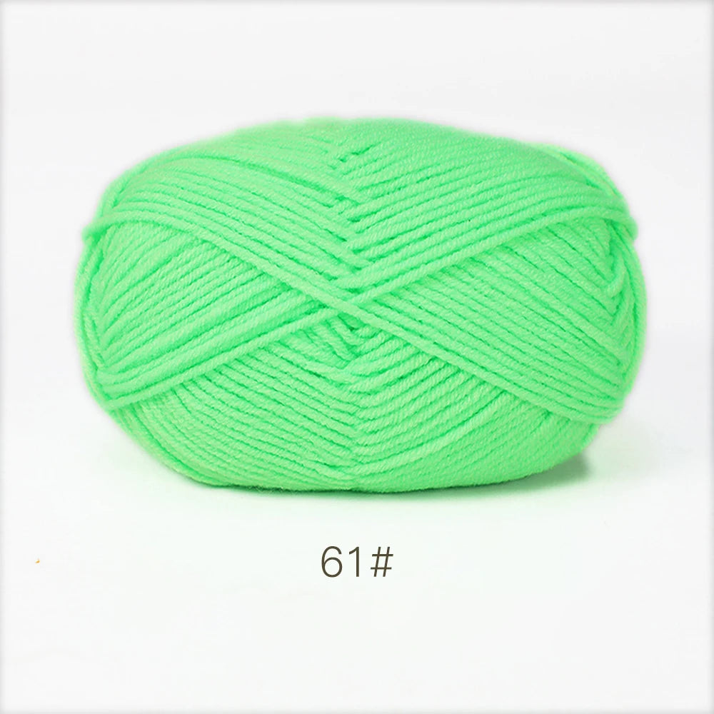 50g Soft Milk Cotton Yarn for Knitting & Crochet DIY