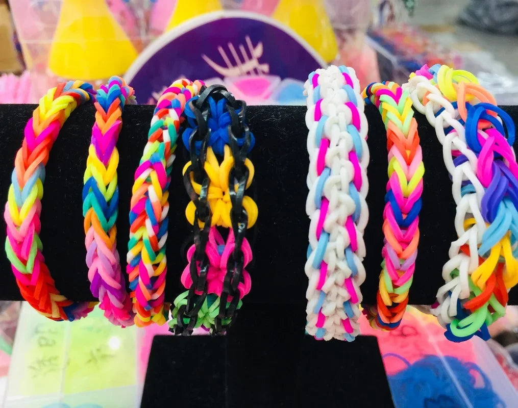 600pcs Glow-in-the-Dark Rubber Loom Bands for Bracelets & Necklaces