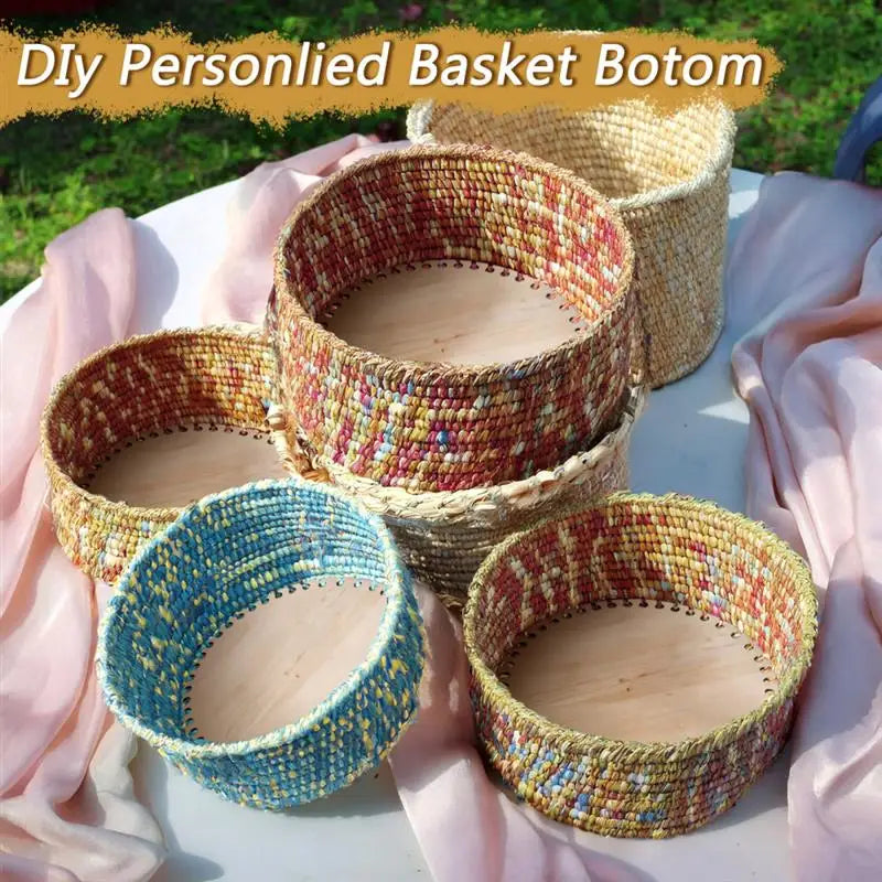 3pcs Crochet Basket Bases – Poplar Plywood DIY Craft Blanks