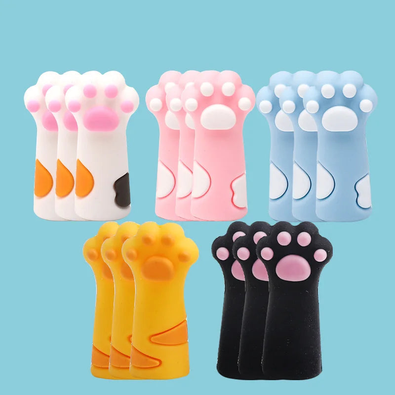 5-15pcs Cat Claw Silicone Knitting Needle Stoppers