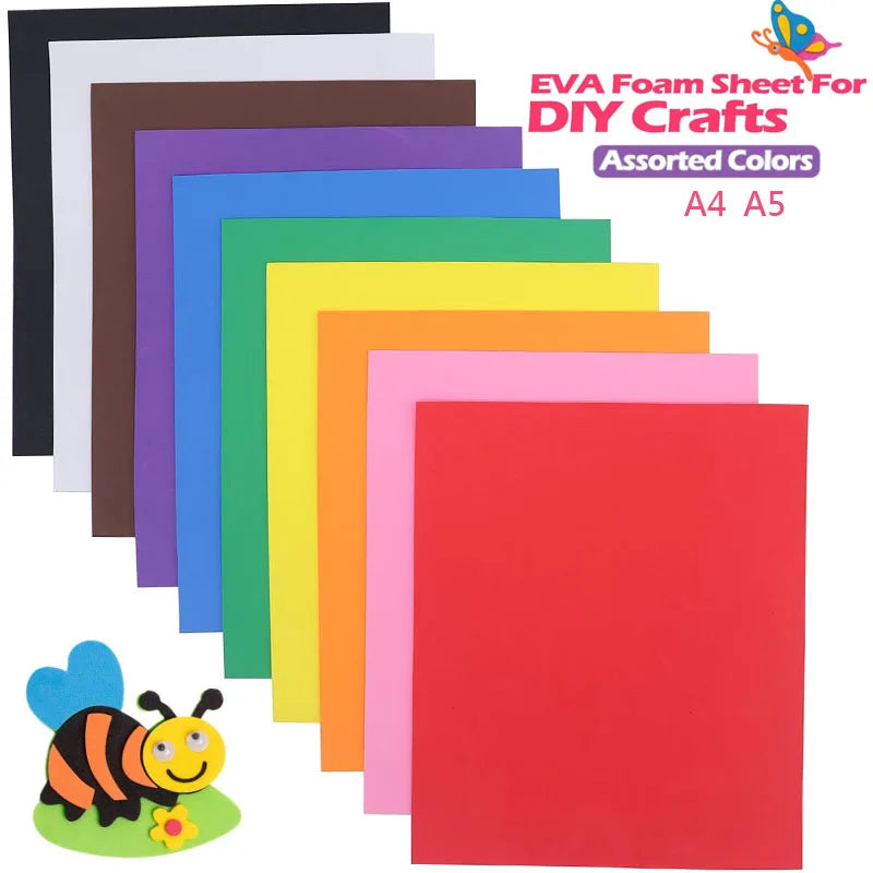 5-10pcs EVA Foam Sheets Craft Set for DIY Projects