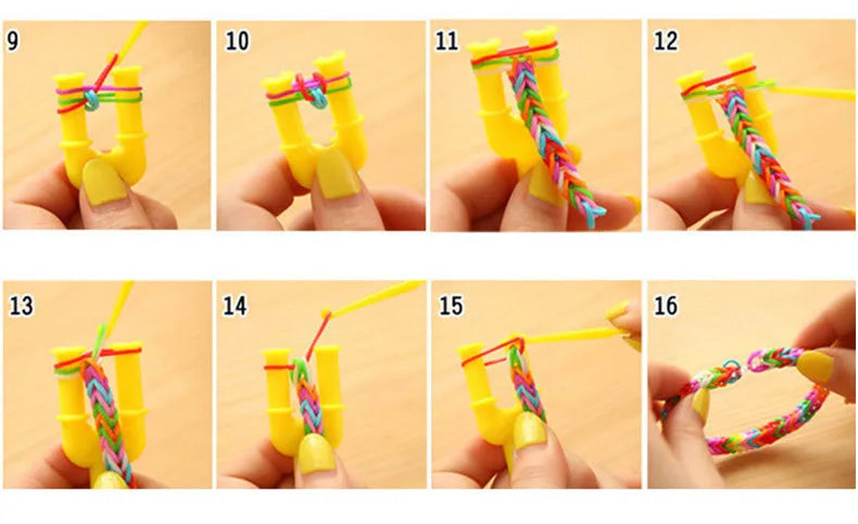 600pcs Glow-in-the-Dark Rubber Loom Bands for Bracelets & Necklaces