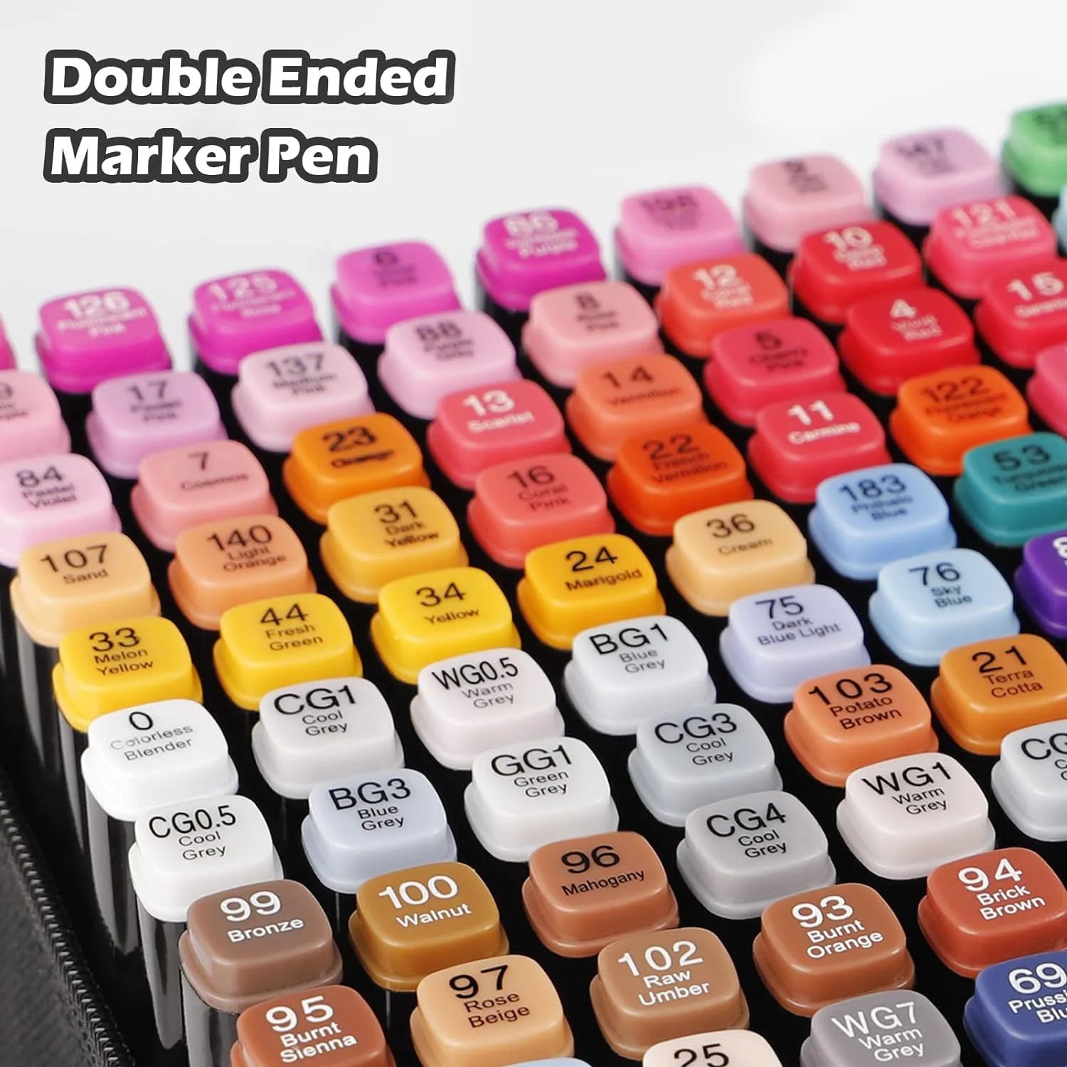 Double Tip Permanent Art Markers – 24 to 168 Colors
