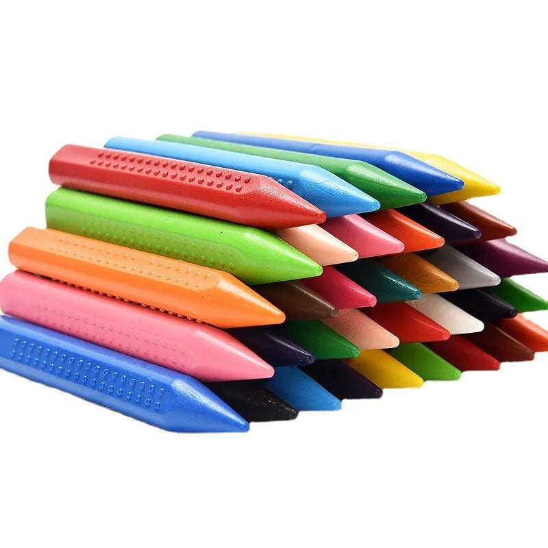 12/24-Color Triangular Crayons for Children’s Drawing