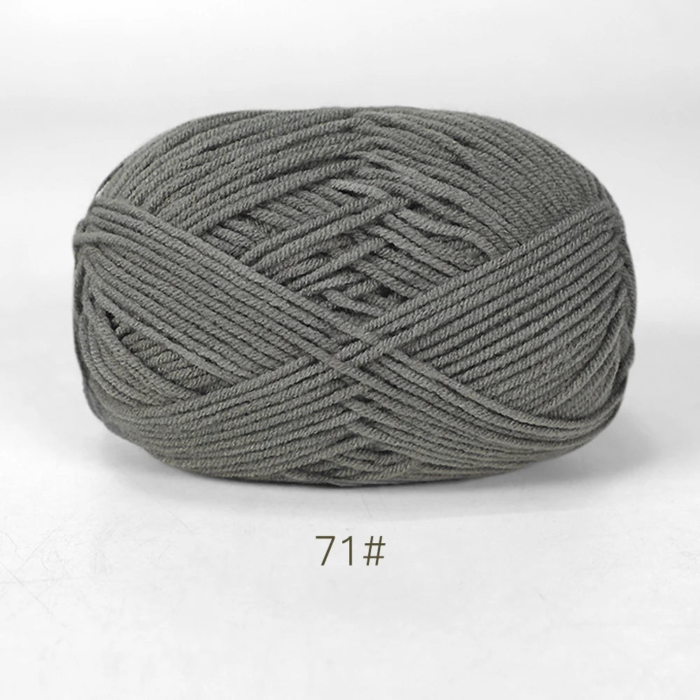 50g Soft Milk Cotton Yarn for Knitting & Crochet DIY