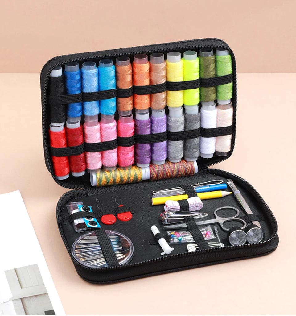 Portable Complete Sewing Kit for Travel & DIY Projects