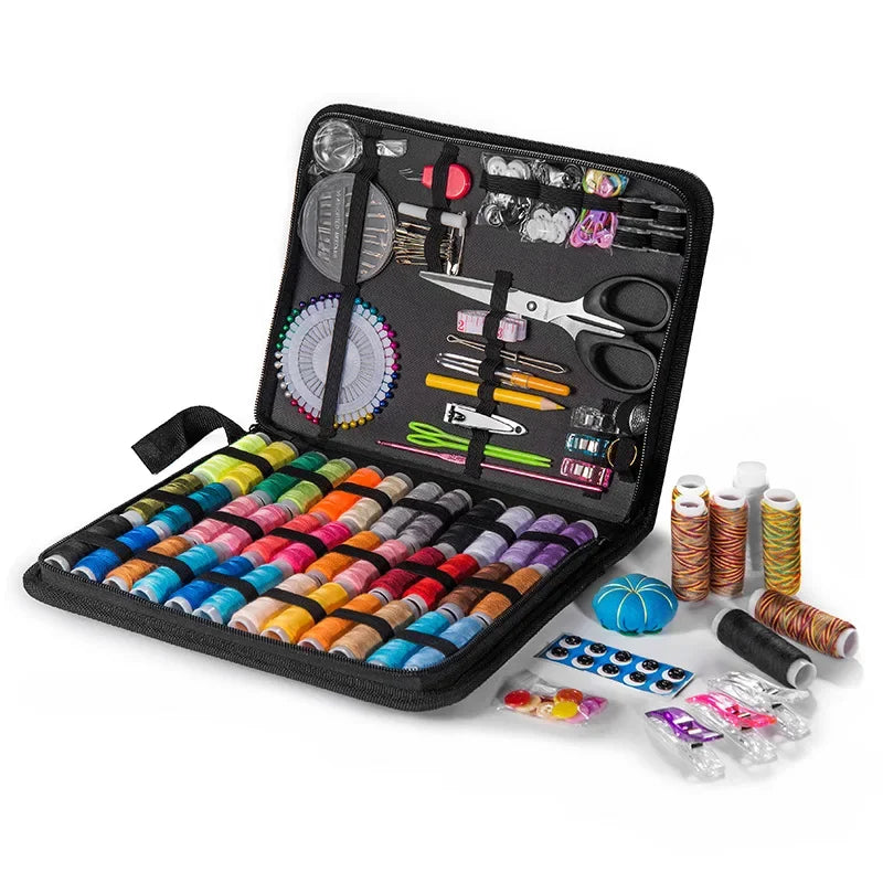Portable Complete Sewing Kit for Travel & DIY Projects