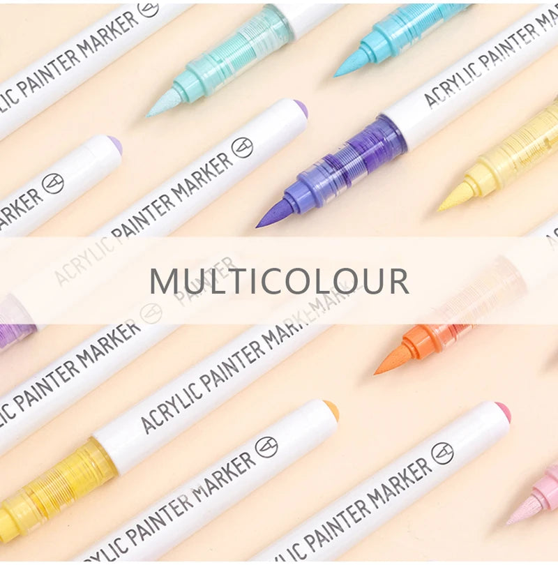9-Color Acrylic Paint Marker Pen Set – DIY Art & Graffiti