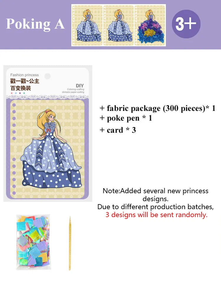 DIY Painting Sticker Craft Kit for Kids – Princess Theme