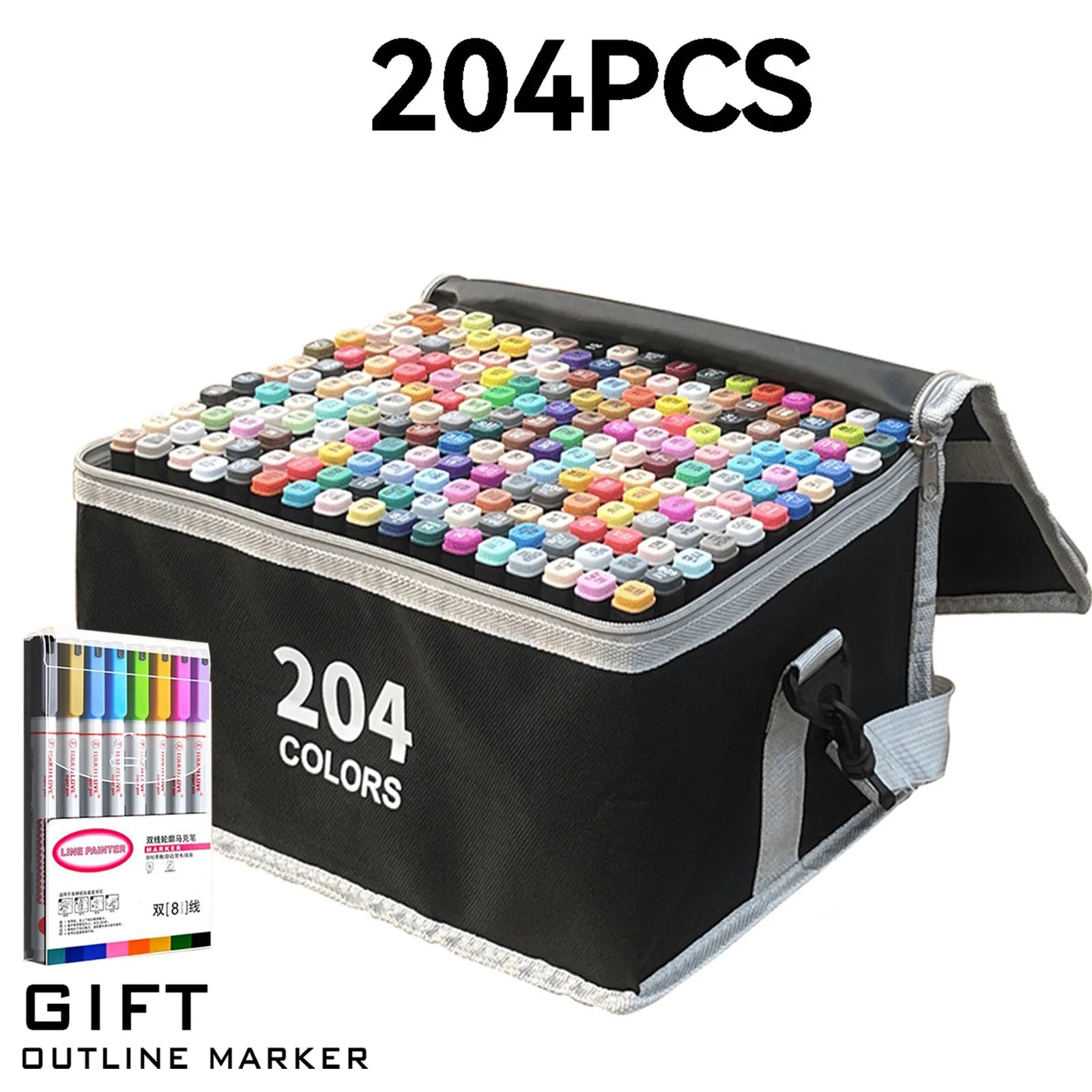 Double Tip Permanent Art Markers – 24 to 168 Colors