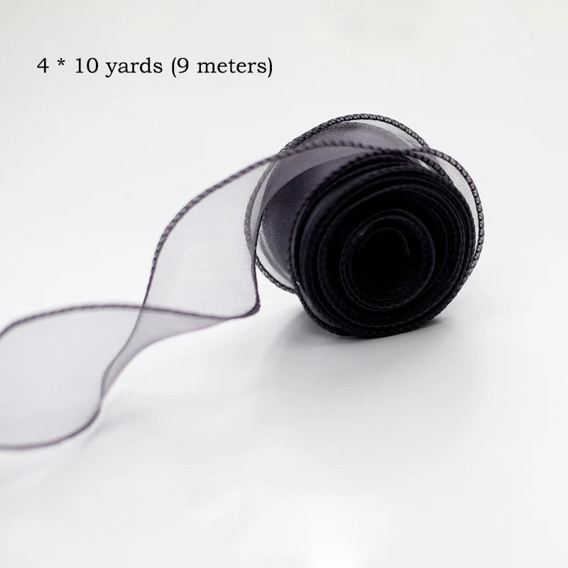 10Yards Chiffon Silk & Organza Ribbon for DIY Crafts