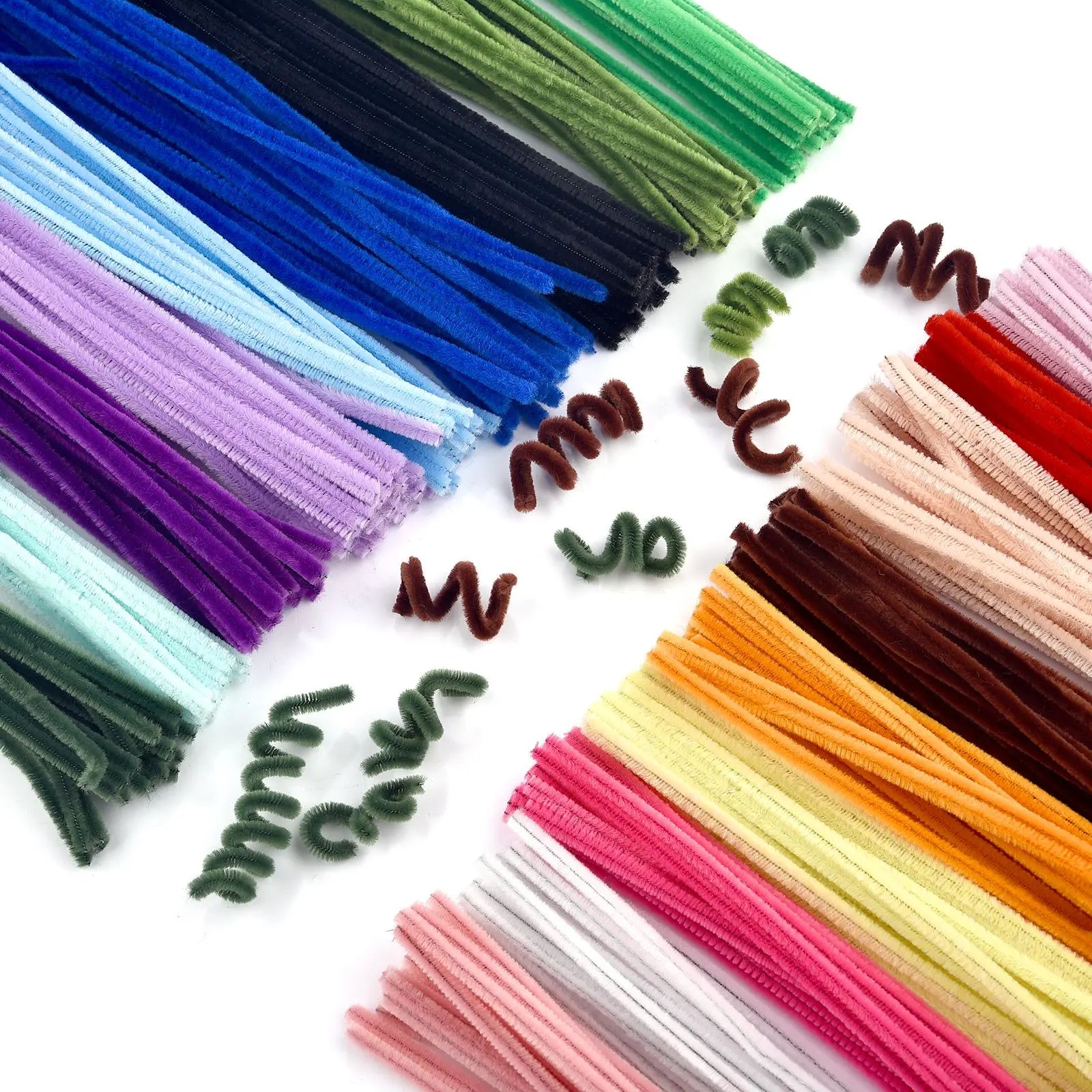 100pcs Plush Chenille Stems / Pipe Cleaners for DIY Crafts