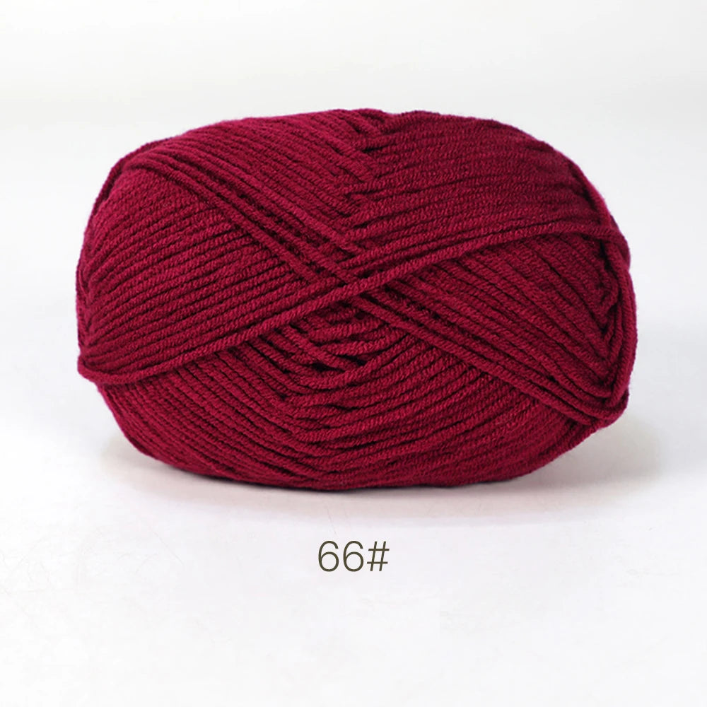 50g Soft Milk Cotton Yarn for Knitting & Crochet DIY