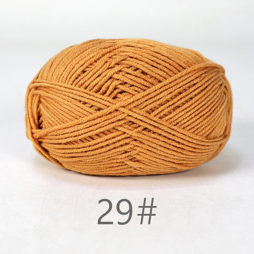 50g Soft Milk Cotton Yarn for Knitting & Crochet DIY