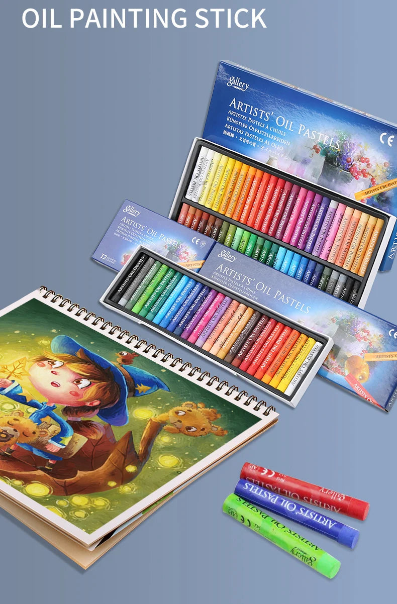 MUNGYO Oil Pastel Set – 12/25/50 Professional Non-Toxic Sticks