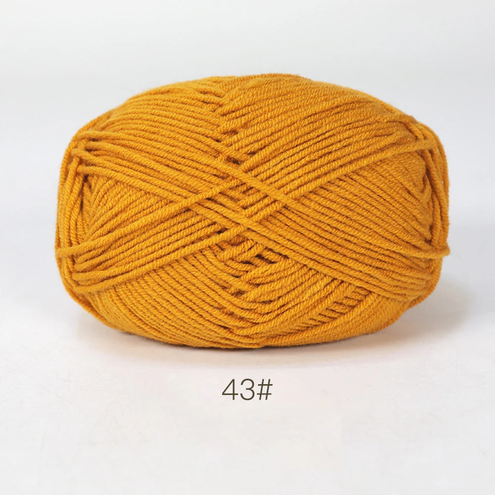 50g Soft Milk Cotton Yarn for Knitting & Crochet DIY