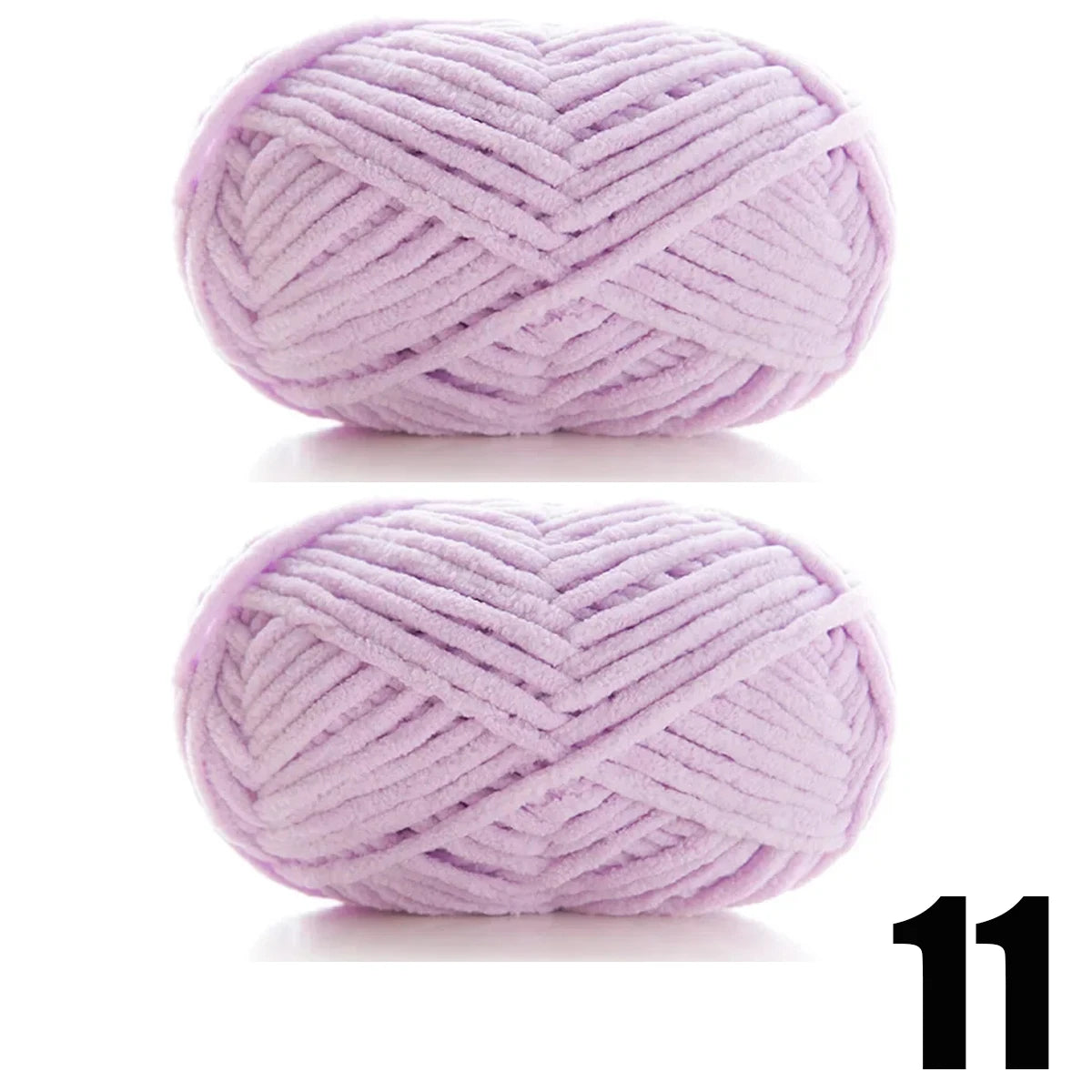 2pcs x 50g Thick Velvet Chenille Yarn for Knitting DIY