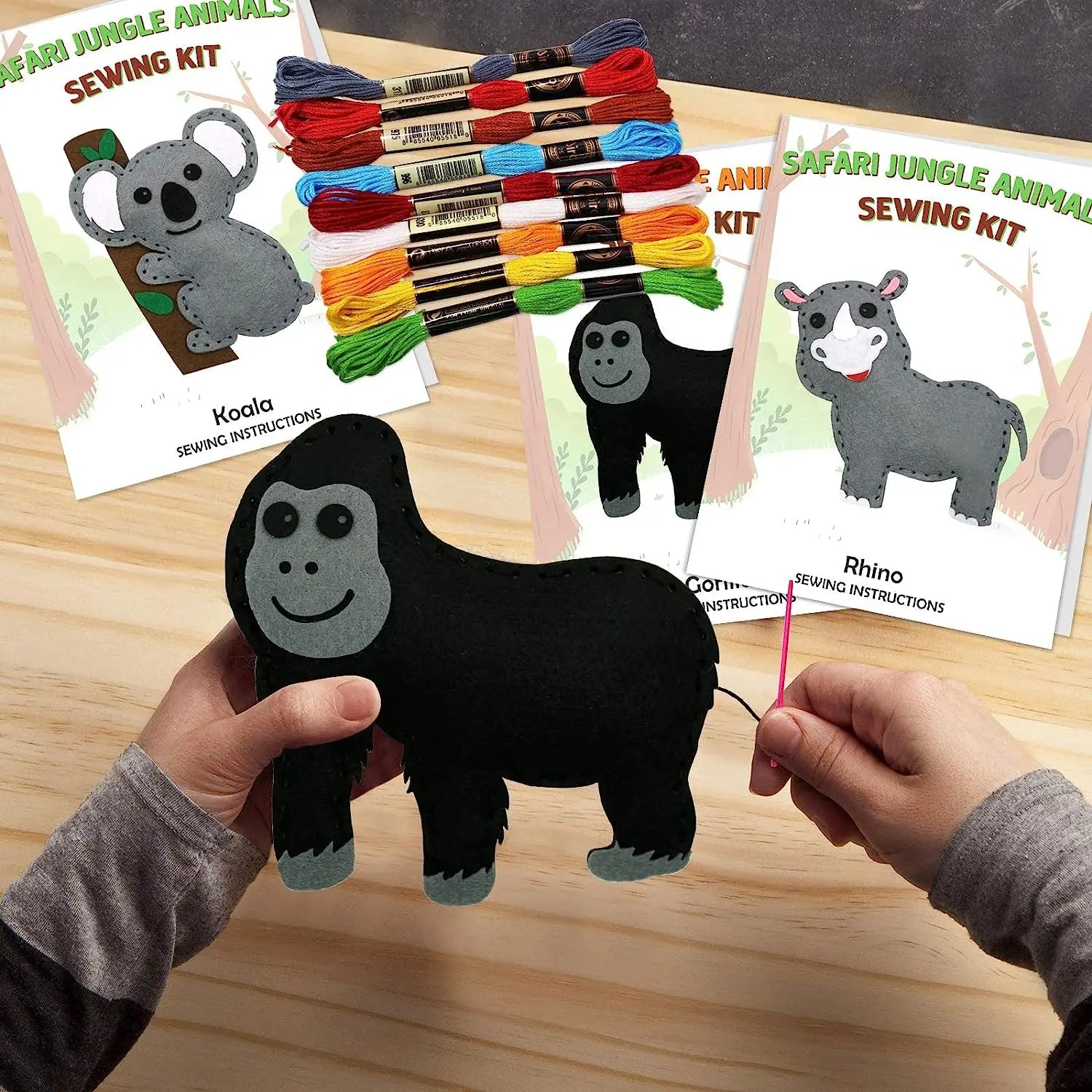 Woodland Animals DIY Felt Plush Sewing Kit for Kids