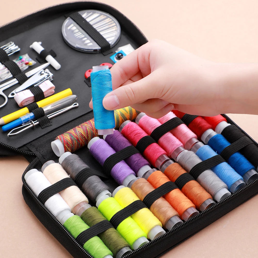 Portable Complete Sewing Kit for Travel & DIY Projects
