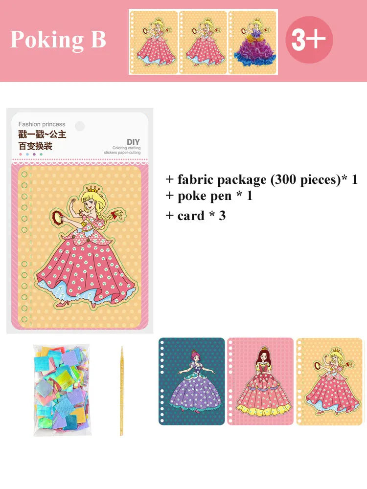 DIY Painting Sticker Craft Kit for Kids – Princess Theme