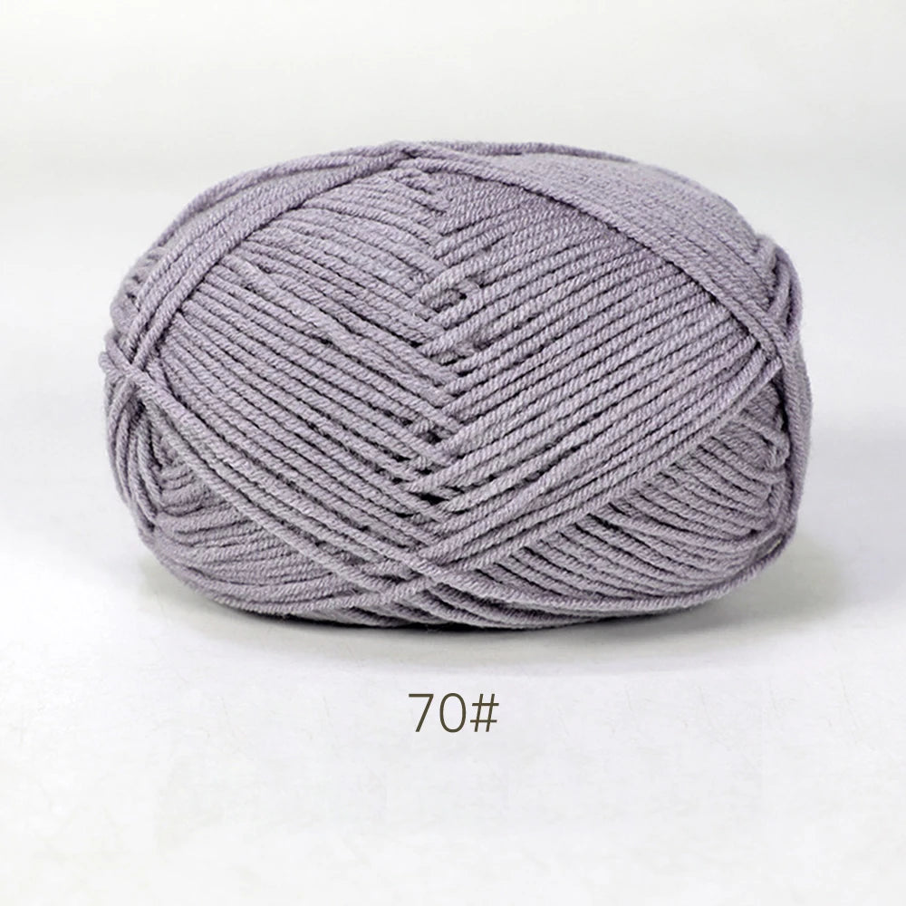 50g Soft Milk Cotton Yarn for Knitting & Crochet DIY