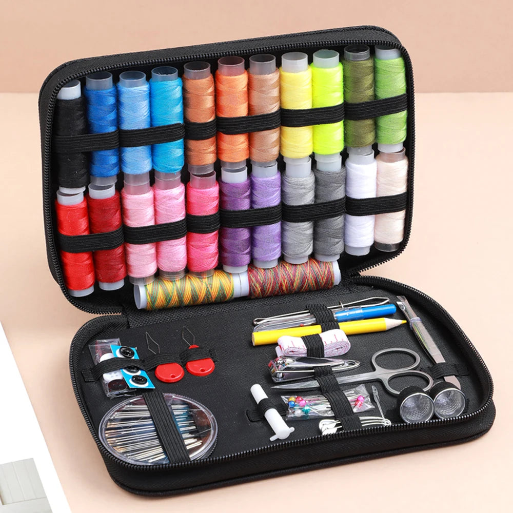 Portable Complete Sewing Kit for Travel & DIY Projects