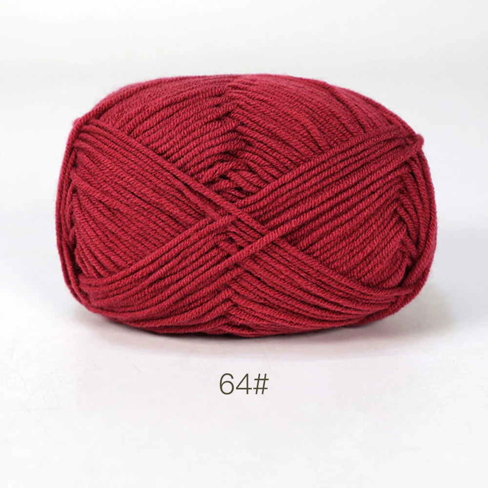 50g Soft Milk Cotton Yarn for Knitting & Crochet DIY