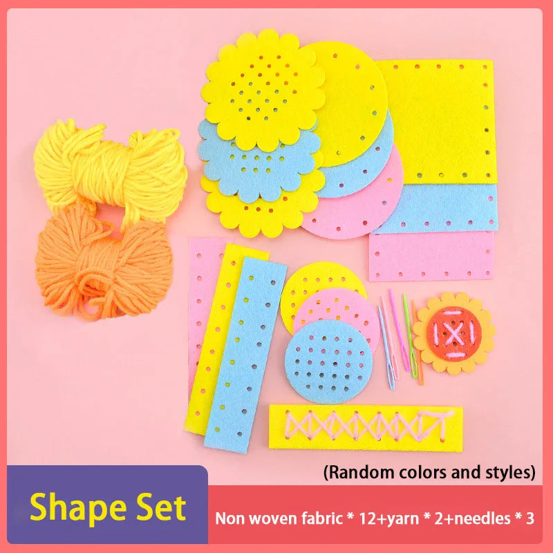 Montessori Lacing Toys for Toddlers – Cartoon Animal Sewing Kit