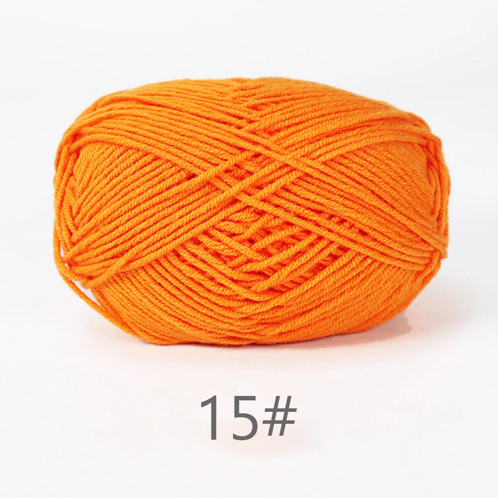 50g Soft Milk Cotton Yarn for Knitting & Crochet DIY