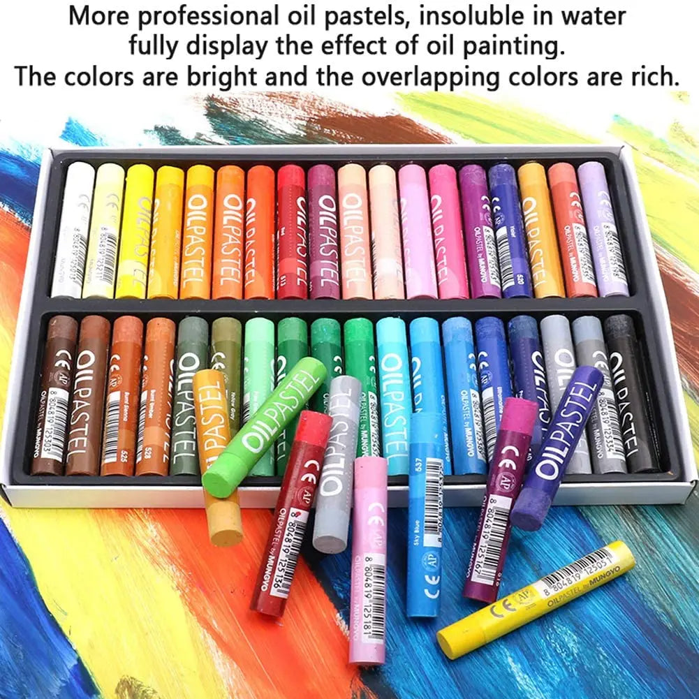 MUNGYO Oil Pastel Set – 12/25/50 Professional Non-Toxic Sticks
