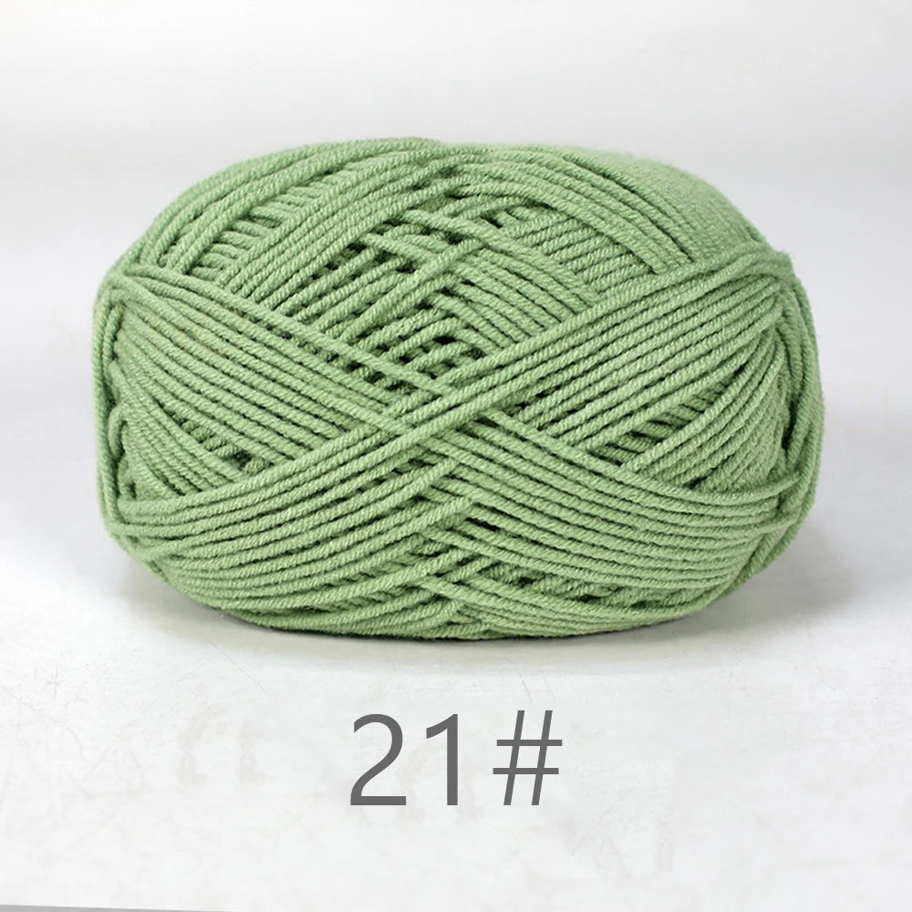 50g Soft Milk Cotton Yarn for Knitting & Crochet DIY