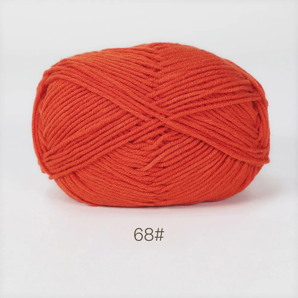 50g Soft Milk Cotton Yarn for Knitting & Crochet DIY