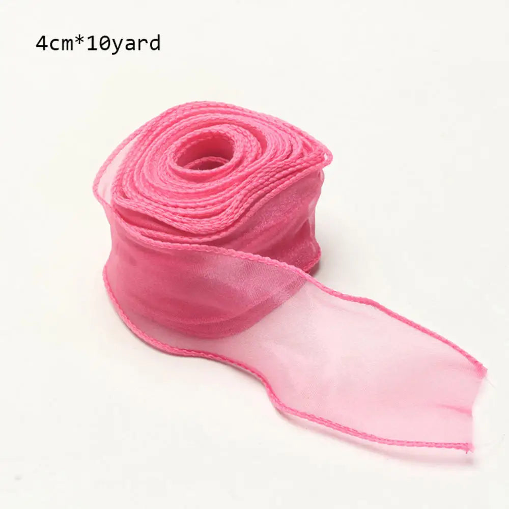 10Yards Chiffon Silk & Organza Ribbon for DIY Crafts
