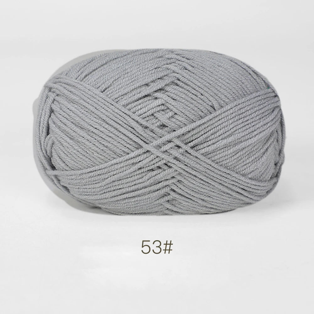 50g Soft Milk Cotton Yarn for Knitting & Crochet DIY