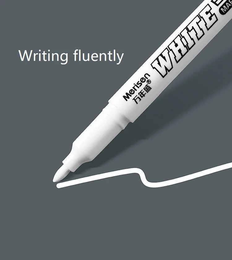 1/2/3pcs Waterproof White Paint Marker Pen – 1mm