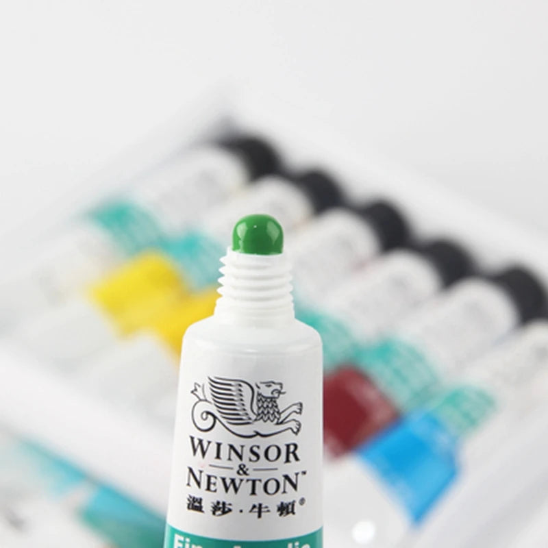 WINSOR & NEWTON Acrylic Paint Set – 12/18/24 Colors, 10ml