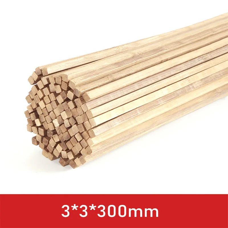 20-50pcs Balsa Wood Craft Sticks 2/3/5mm