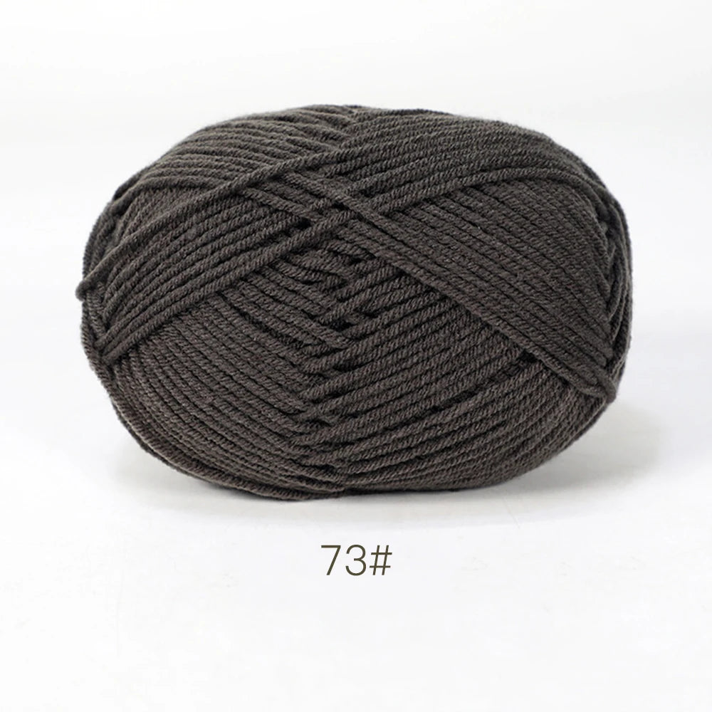 50g Soft Milk Cotton Yarn for Knitting & Crochet DIY